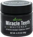 Miracle Teeth Whitener - Natural Whitening Coconut Charcoal Powder - Gentle On Teeth And Gums And Removes Stains Caused Smoking, Coffee, Soda, Red Wine And More! - As Seen On Tv. 