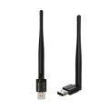 150Mbps USB WiFi Adapter WN-155A with Antenna - Wireless Network Dongle for PC Laptop | 802.11N Mini USB WiFi Receiver | Windows 11/10/8/7 Compatible | High Gain Antenna WiFi Card for Desktop Computer. 
