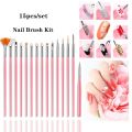 Professional Nail Art Brush Set (15 pieces). 