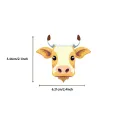 50pcs Cute Cow Cartoon Stickers Animals Cattle Graffiti Kids Toy Skateboard Phone Laptop Luggage Sticker Decals. 