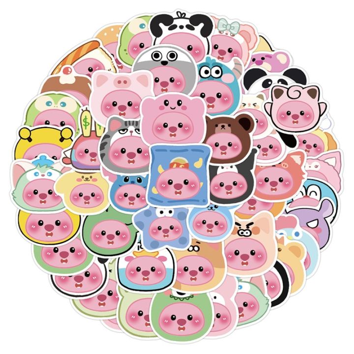 100PCS%20Korean%20cartoon%20Little%20Beaver%20Loopy%20Stickers%20Cute%20Emoticon%20Pack%20Stickers%20Laptop%20Water%20Cup%20Mobile%20Phone%20Stickers%20-%20Image%205