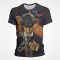 Peaky Blinders Street Style Man Tshirt Tommy Shelby Printed Oversized T Shirt For Men Summer Short Sleeve Loose Male T-shirt 4XL. 