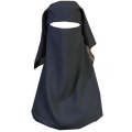 Women and girls Hijab black color Double Layer Niqab Veil Face Cover Scarf Shawl. 