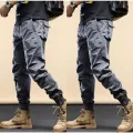 Summer Overalls Men's American Retro Trendy Jogger Pants Men's Welding Wear-Resistant Anti-Scald Loose Casual Pants1/2. 