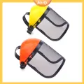 【ZOSR】Aleaty💝 Garden Grass Trimmer Safety Helmet Hat with Full Face Mesh Protective Mask for Logging Brush Cutter Forestry Protection. 