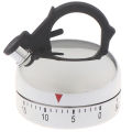 60 Minute Kitchen Timer Alarm Mechanical Teapot Shaped Timer Clock Counting Tool. 