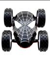 Spiderman Car Toys for Kids Boys  Stunt Car (Black & Blue and Black & Red and Blue & Red). 