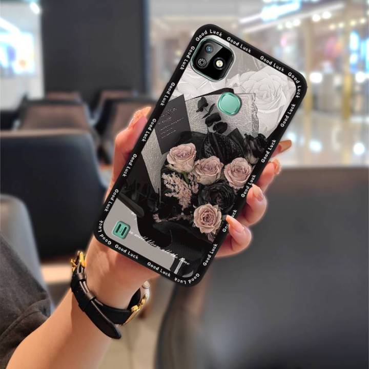 TPU%20Protective%20Phone%20Case%20For%20infinix%20X612/Smart%20HD%202021%20Back%20Cover%20Oil%20Painting%20flower%20Waterproof%20Cute%20Phone%20Pouch%20-%20Image%2010