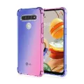 【ThinkWay】Fashion Gradient Clear Phone Case For LG K71 K61 K51 K50 K40S K41S K31 Q51 Q60 Stylo 5 6 Airbag Corners Soft Silicon Cover. 