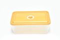 Transparent Plastic Food Container (Rectangle) High Quality Durable Microwavable Attractive Corrugated Shape Visual Kitchen Grain Spicy Curry Lunch Box. 