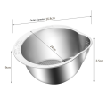Rice Washer Strainer Bowl Stainless Steel Rice Washing Bowl Rice Colander Fruit and Vegetable Strainer Kitchen Tool A. 