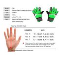 Full Finger Goalkeeper Gloves Football Keeper Protective Glove Outdoor Soccer Goalie Equipment Non-slip Damping Breathable Children adults Sarung tangan penjaga bola sepak. 