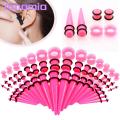 Amamia Ear Stretching Kit Body Piercing Acrylic Ear Gauges Expander Set. 