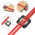 Carpentry Compass Ruler 12 Inches Aluminum Alloy Drawing Compass Parallel Vertical Crossing Ruler T-Type Drawing Ruler. 