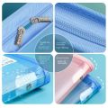 New PET Document Storage Pouch 13 Layer Transparent Transparent File Bag Thickened Portable Data Storage Bag School Office Supplies. 