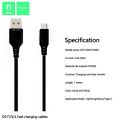 Denmen D01V Fast Charging Micro USB Cable – 1 Meter Long, 2.4A Output – Sturdy & Efficient Data Sync Cable. 
