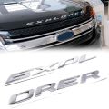 PDTYMWNG 24x Explorer Car Emblem Front Hood Emblem 3D Letters Explorer Sticker Fit for 2011-2019 Explorer (Gloss Silver). 