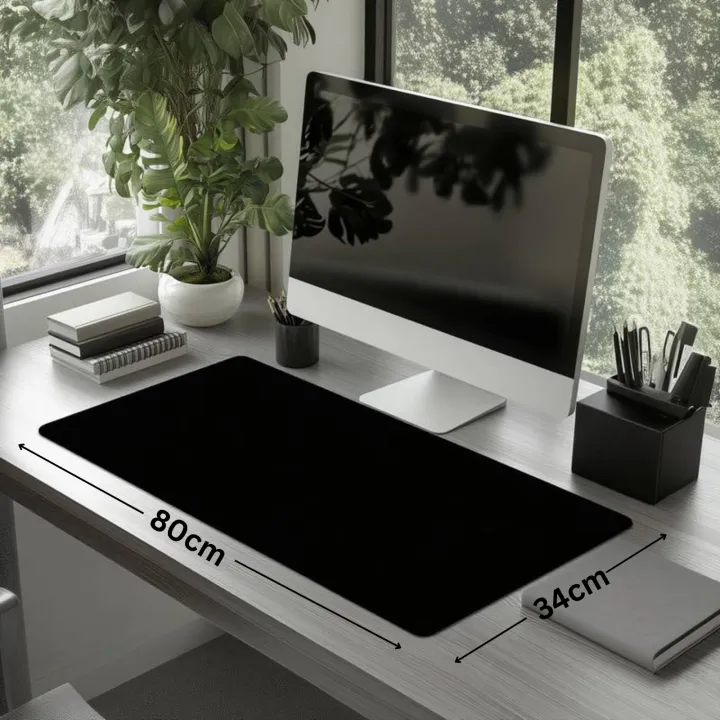 Durable PU Leather Desk Pad Mouse Mat – Splash-Resistant, Anti-Slip ...