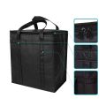 2 Pack Insulated Reusable Grocery Bag Food Delivery Bag with Dual Zipper. 