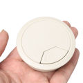 【LuxeGlow】60/80mm Desk Table Plastic Cable Hole Cover PC Computer Desk Round Wire Tidy Grommet Wire Hole Cover Office Desk Cable Clamp. 