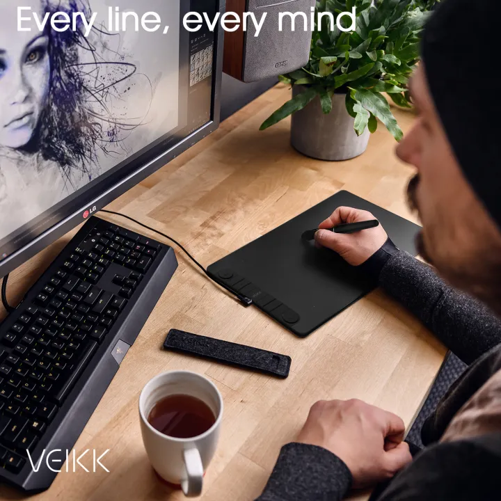 VEIKK%20VK1060PRO%20Graphic%20Tablet%20Digital%20Drawing%20Pad%20Pen%20Tablet%20with%208192%20Tilt%20function%20Passive%20Pen%20-%20Image%206