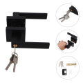 Aluminum Handle Lock for Bedroom Bathroom Passage Handle Room Locks Door Knobs Security Lever Front. 