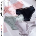 2023 New Pattern Women's Sweet Panties Lace Threaded Female Underwear Low-Waist Fashion Breathable Students Daily Lovely Lady Underpants Intimates Women Comfort Skin-Friendly Girl Lingerie Briefs. 