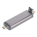 Micro Card Reader, Aluminium Alloy 3 in 1 Card Reader for PC. 