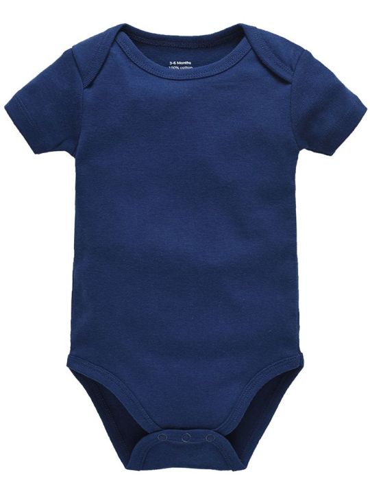 Newborn%20Baby%20Romper%20Boys%20Girls%20Clothes%20Summer%20100%25%20Cotton%20Short%20Sleeve%20Toddler%20Infant%20Jumpsuit%20-%20Image%202