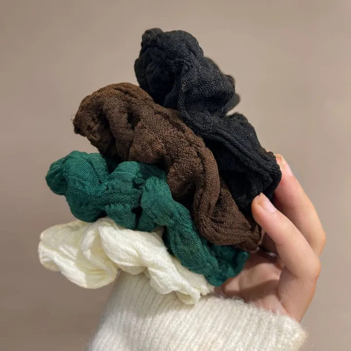 New%20Large%20Korean%20Puff%20Hair%20Loop%20Ruffle%20Design%20Vintage%20Headband%20No%20Harm%20Elastic%20Rubber%20Band%20Hair%20Ornament%20-%20Image%203