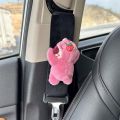 Cute Women's Interior Soft Car Bear Safety Belt Cute Shoulder Sleeve Protective Cover Anti-Strangulation Neck 2024 New. 