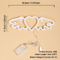 Chi-buy Flying Heart LED Neon sign USB Powered Or Battery Power Supply Neon Signs Night Light For Bedroom Living Room Decor Lamp. 