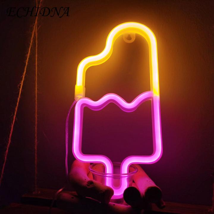Party Led Light Led Neon Ice Cream Lamp Wall Art Decoration Decorative Neon Light