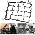 Black New motorcycle helmet net luggage cargo net motorcycle accessories storage bag. 