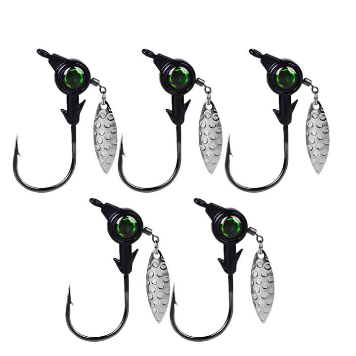 bellylady 5pcs Jig Head Hook 5g 7g 10g Fishing Jigs Head