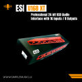 ESI U168 XT Professional 24-bit USB Recording Interface Sound Card with 16 Inputs / 8 Outputs. 