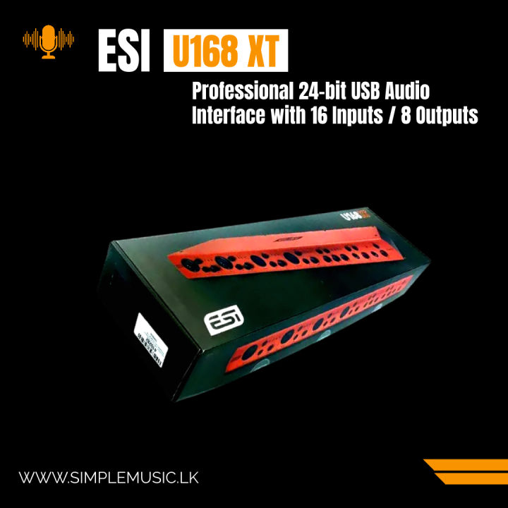ESI%20U168%20XT%20Professional%2024-bit%20USB%20Recording%20Interface%20Sound%20Card%20with%2016%20Inputs%20/%208%20Outputs%20-%20Image%203