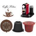 Refillable Reusable Coffee Capsule Filters for Nespresso Machine Coffee Capsule Cup Reusable. 