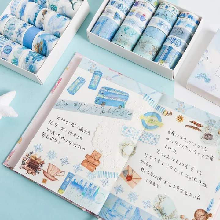 Washi%20Floral%20Masking%20Sticker%20Fish%20Label%20Whale%20Album%20Tape%20Kawaii%20Craft%20For%20Scrapbooking%20Diary%20Paper%2020%20Rolls%20Plant%20Set%20Art(C)%20-%20Image%206