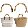 DIY Handmade Detachable Bamboo Purse Handles With Buckle 15.5CM Bamboo Bag Handles Handbag Band Handle Handbags. 