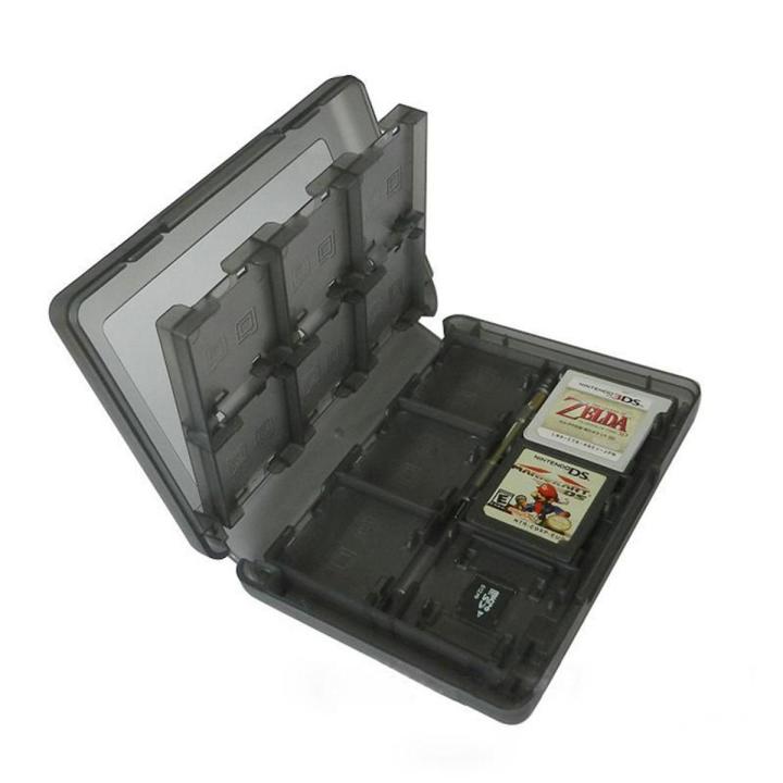 Poplikdfr 24 in 1 Game SD Card Holder Case Cartridge Storage Box for Nintendo 3DS