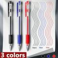 10/18pcs Gel Pen Set Black, Blue, and Red Ink - 0.5mm Ballpoint - Perfect for Back To School or School and Office Supplies. 