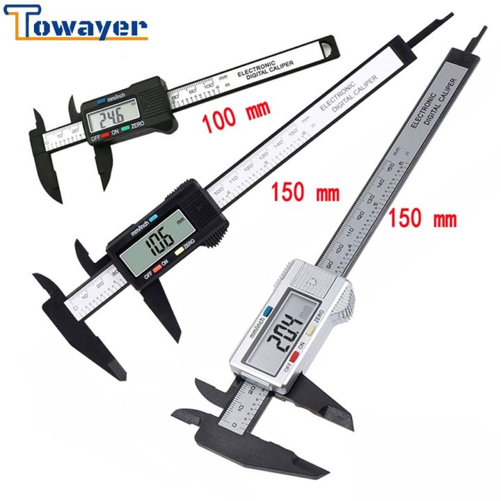Towayer%20Digital%20Caliper%20Electronic%20Carbon%20Fiber%20Dial%20Vernier%20Caliper%20Gauge%200-150mm%20Micrometer%20Measuring%20Tool%20Digital%20Ruler-150mm%20plastic%20-%20Image%203
