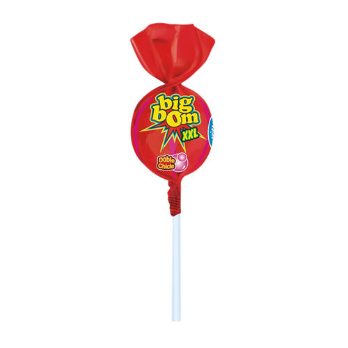 Big Bom XXL Lollipop Candy Random Flavour 1 Piece of Strawberry Blueberry Mango Cola Cherry Mixed Fruit Super Tasty Long Lasting