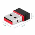 High Speed 150Mbps 2.4 Ghz Nano Wireless USB 2.0 Wifi Adapter 802.11N Windows, Linux, Mac OS -150Mbps USB Wifi Adapter. 