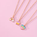 Kidlove Cute Necklaces For Teen Girls Kids Sweet Heart-shaped Star Cloud Pendant Clavicle Chain Necklace Birthday Gift. 