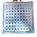 Miller 3 pc Auto Gully Cover 6'' x 6'' Heavy Floor Drain Strainer Bathroom Stainless Steel. 