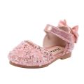 Girls' shoes summer new little girl baby princess children's Baotou soft-soled crystal style girls' sandals. 