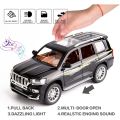 Die Cast Toyota Prado Model Car (1:24 Scale) - Toyota Prado SUV Jeep with Lights, Sounds & Pull Back Option by ZinZen. 
