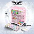 ARMAGGEDDON AQUARON MATX TRANSPARENT VIEW GAMING CASING CHASSIC PC CASE. 